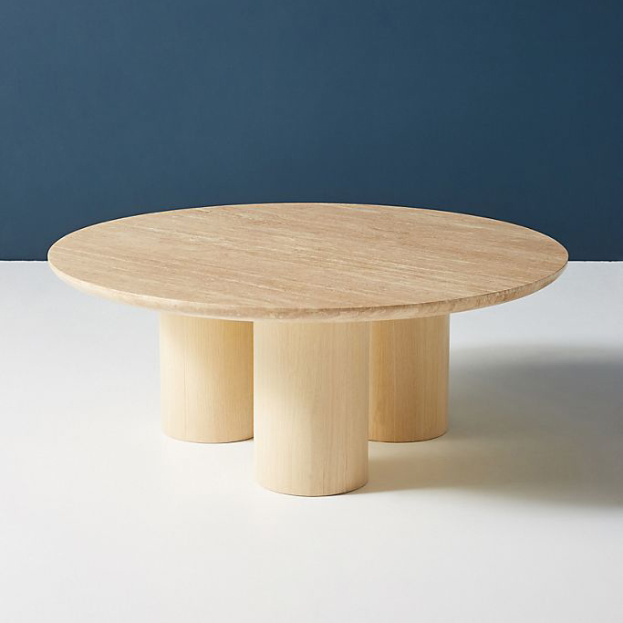 Anthropologie Anya Travertine Coffee Table Product Photo