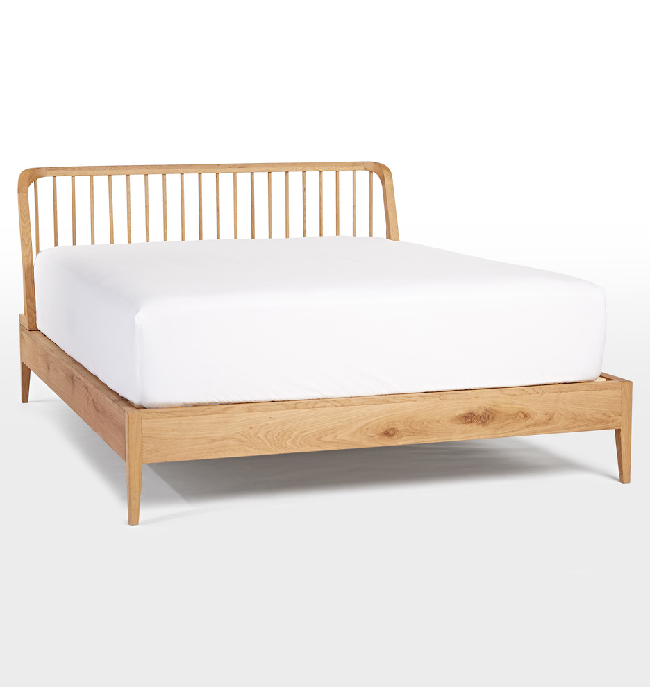 Rejuvenation Perkins Spindle Bed White Oak Product Photo