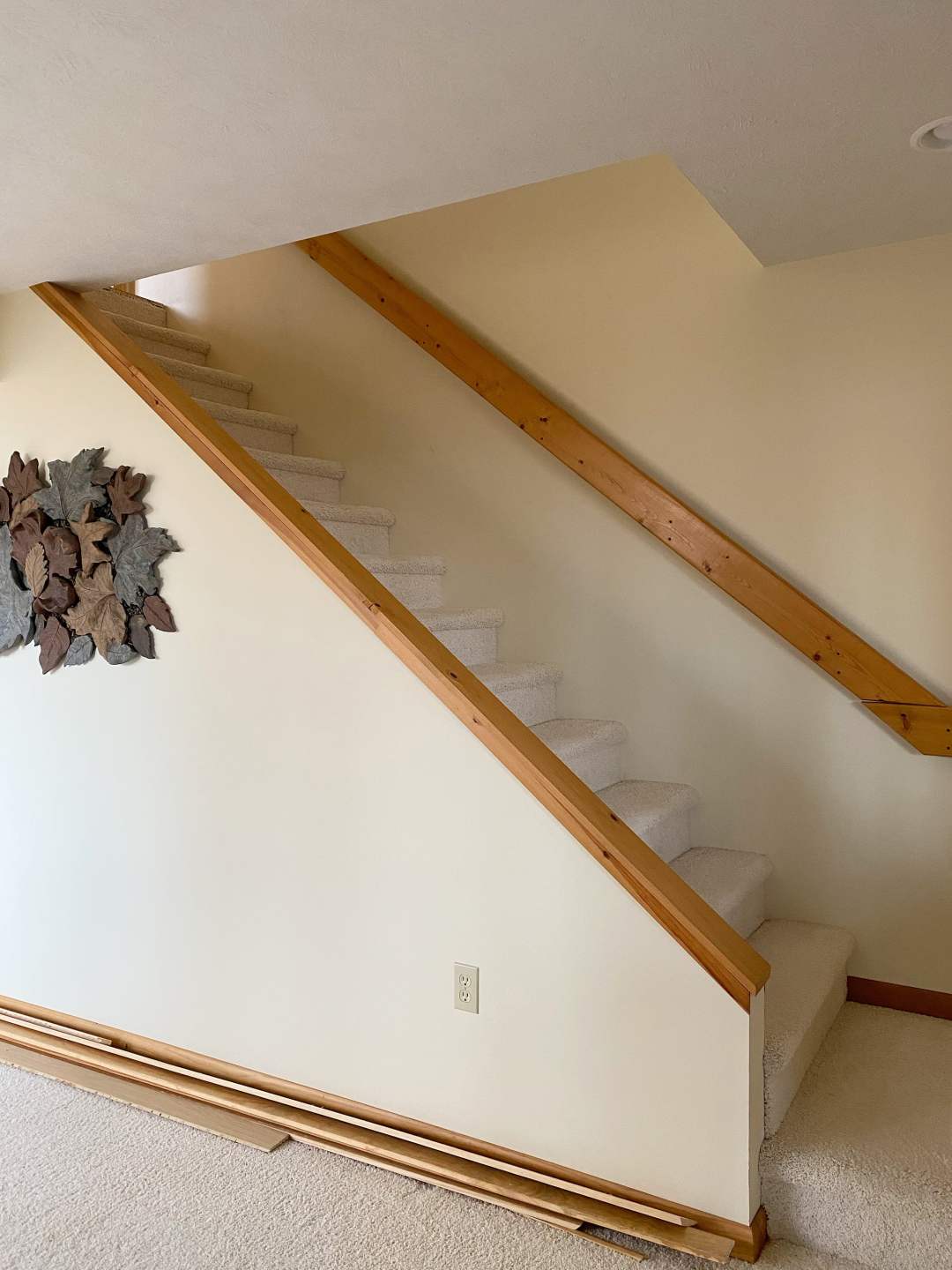 Carpeted Stairs Viewed at an Angle