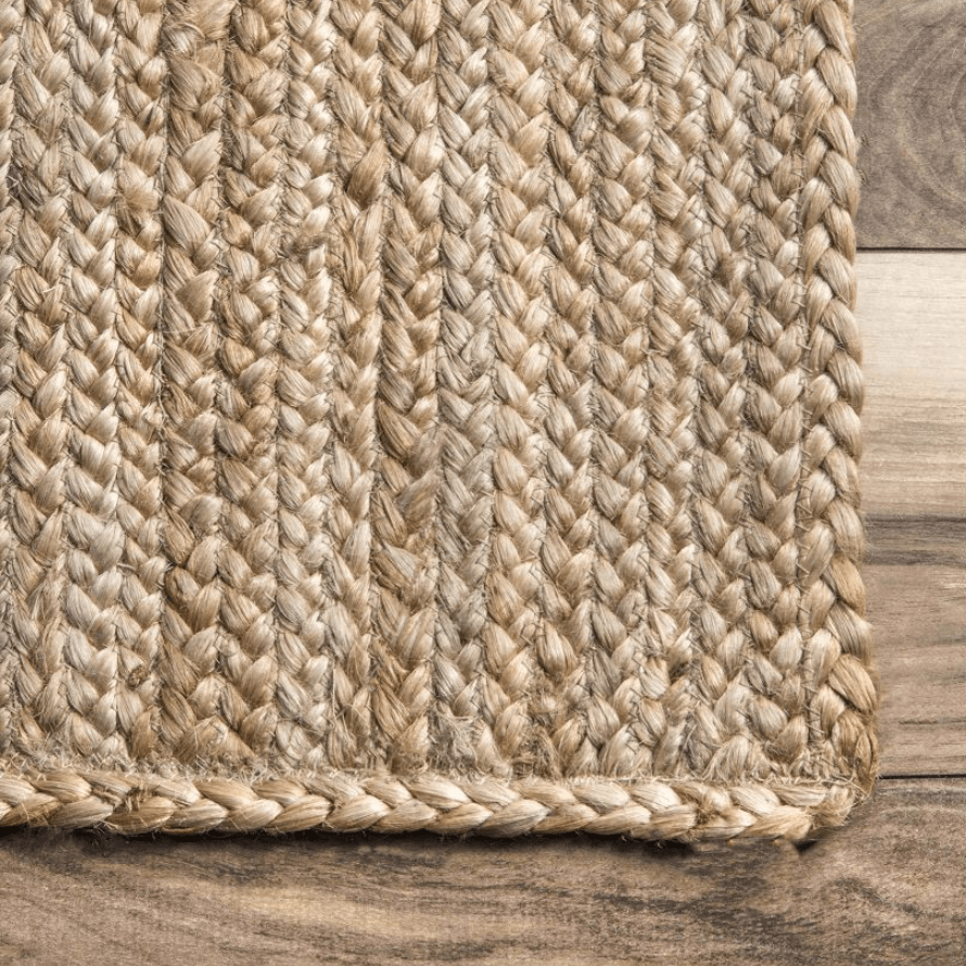 Natural Jute Braided Area Rug Product Photo